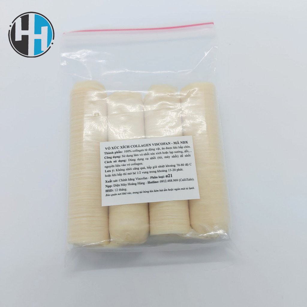 Vỏ xúc xích colagen, vỏ lạp xưởng Viscofan loại 1 mã NDX | BigBuy360 - bigbuy360.vn