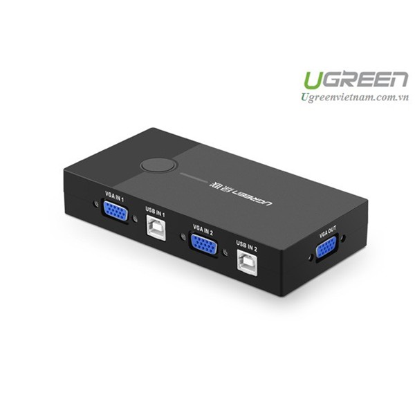 Bộ Chuyển Tín Hiệu 2 CPU Dùng 1 Màn Hình KVM Switch USB Ugreen 30357 - Hàng Chính Hãng