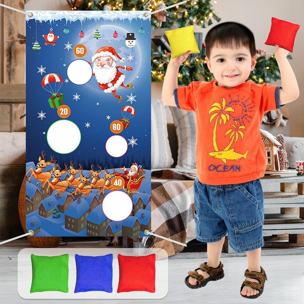 CHOOKEY Bộ Cờ Treo Phong Cách Giáng Sinh Vui Nhộn