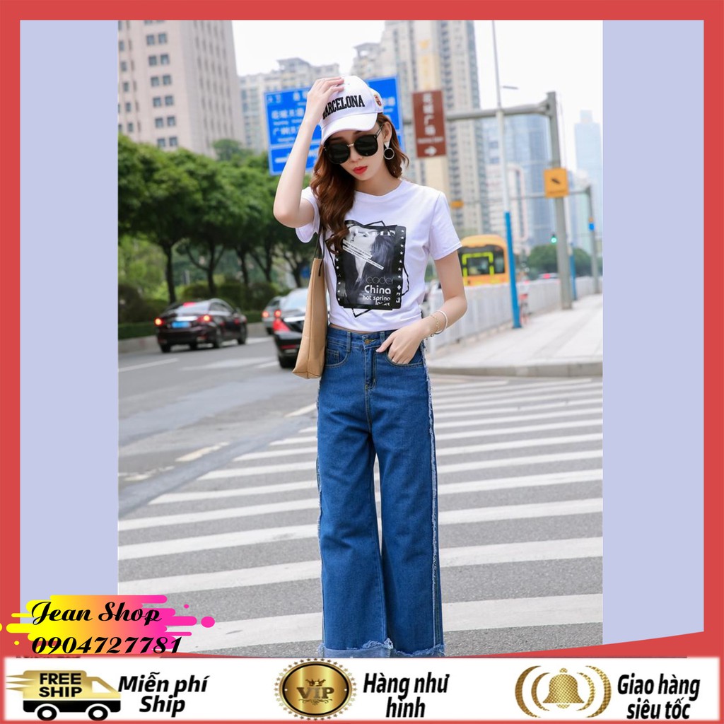 Quần ống rộng 🍎FREE SHIP🍎 Giảm 10K Nhập [QUAN JEAN] Quần jean nữ hàng Quảng Châu cao cấp Q31 | BigBuy360 - bigbuy360.vn