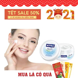[Cực Hot] Kem Nẻ dưỡng ẩm Nivea Soft 200ml - dưỡng ẩm chuyên sâu,chống nẻ và làm trắng mịn da [ Chính Hãng ]