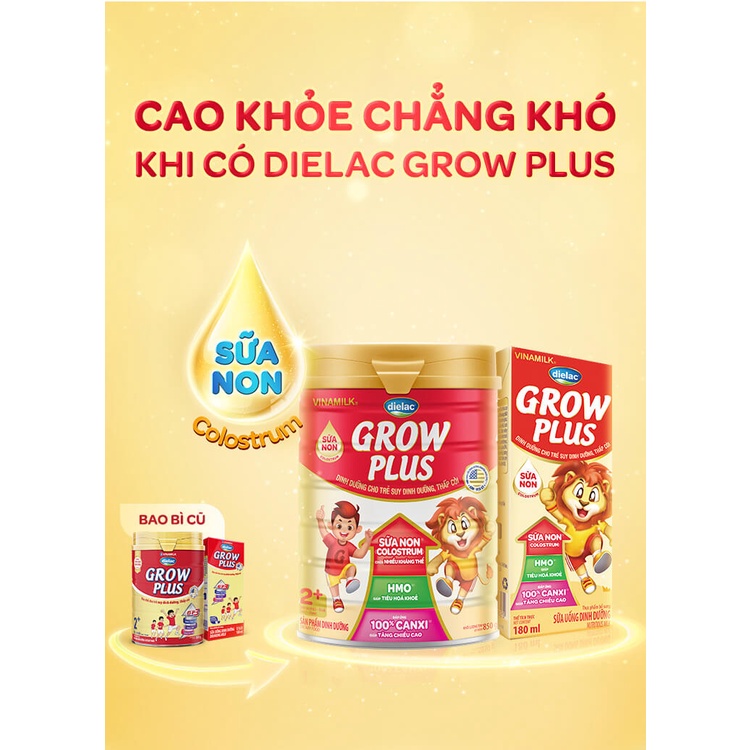 Combo 2 Lon Sữa Dielac Grow plus 1+ 2+ 1.4kg