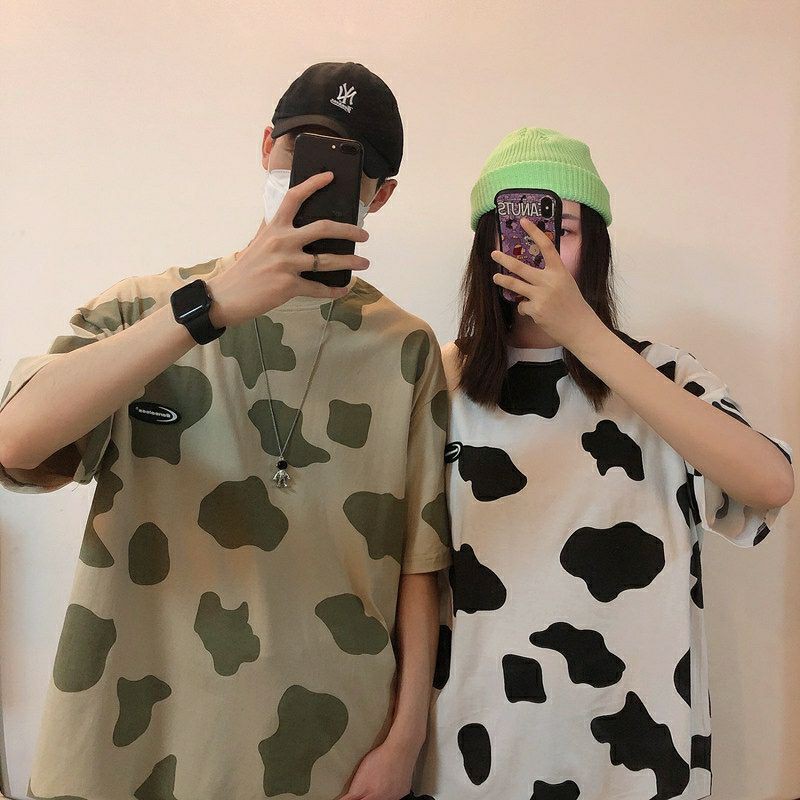 (Sẵn trắng L XL) ÁO PHÔNG TAY LỠ UNISEX NAM NỮ 95% COTTON BÒ SỮA