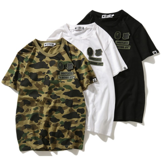 Áo thun Bape tay ngắn thiết kế thời trang cho nam và nữ