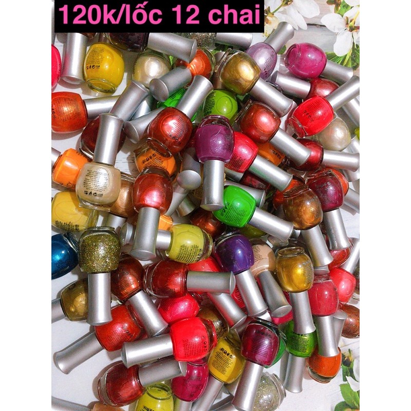 SET SƠN MÓNG TAY 12 CHAI ĐỦ MÀU TÔNG ĐẸP GIÁ 120K - 16ML/CHAI