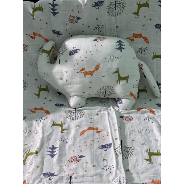 Bộ mền gối Bamboo hình voi con đáng yêu