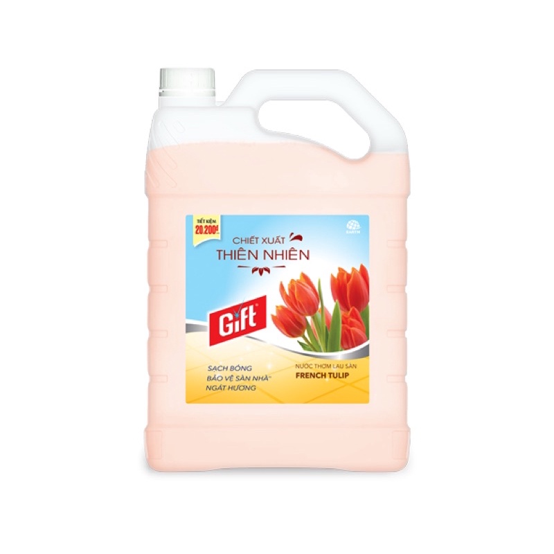 [SIÊU TIẾT KIỆM]Lau sàn Gift Iris nồng nàn can 3kg8 lau sàn/nền gạch/đá/gỗ chống trơn trượt thơm lâu khử mùi đuổi muỗi