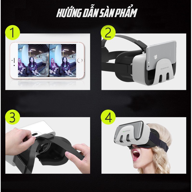 Kính Thực Tế Ảo 3D VR Shinecon G03B Cao Cấp  - Hàng Chính Hãng