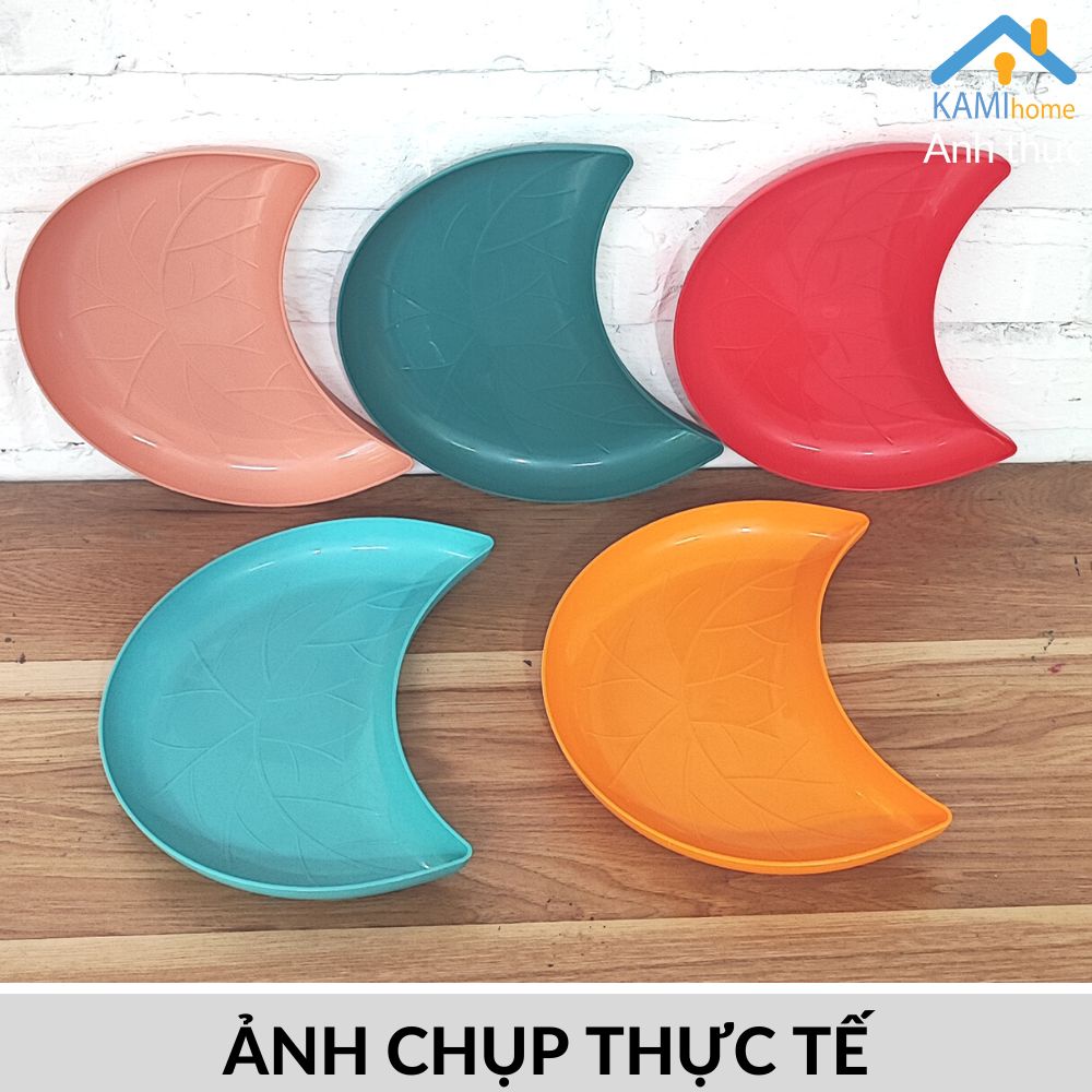 Đĩa nhựa Thái Lan nhiều mẫu (Chọn Bộ hoặc 1 Chiếc) đựng đồ ăn vặt trái cây gia vị mã 20090