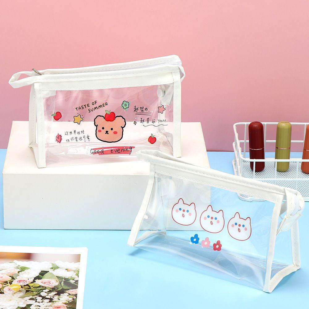 Túi Đựng Bút Trong Suốt Họa Tiết Hoạt Hình Dễ Thương 1 #