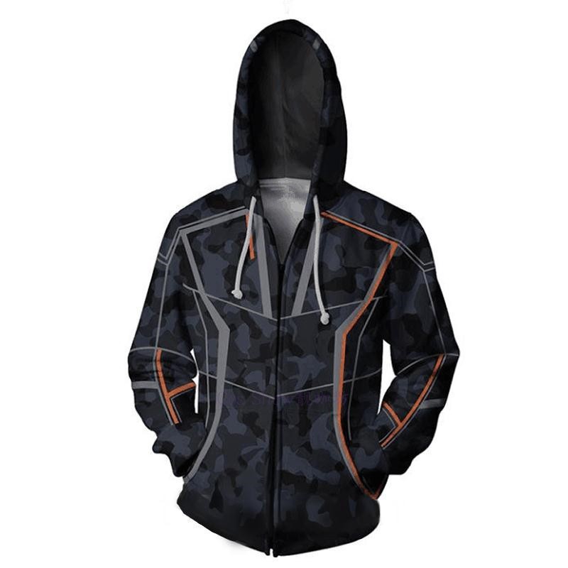 Áo Hoodie Khóa Kéo In Hình Iron Man Stark Tony 3d Độc Đáo Cá Tính