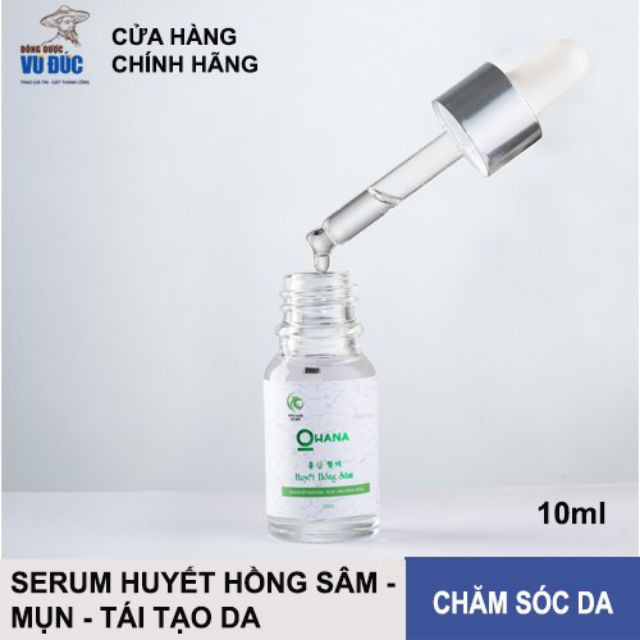 Huyết Hồng Sâm OHANA.Huyết Thanh thảo dược 100% thiên nhiên.trị tất cả các loại mụn.(Hàng chính Hãng)