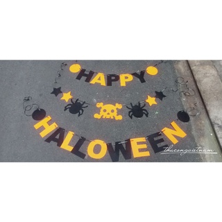 Dây cờ chữ Halloween vải nỉ