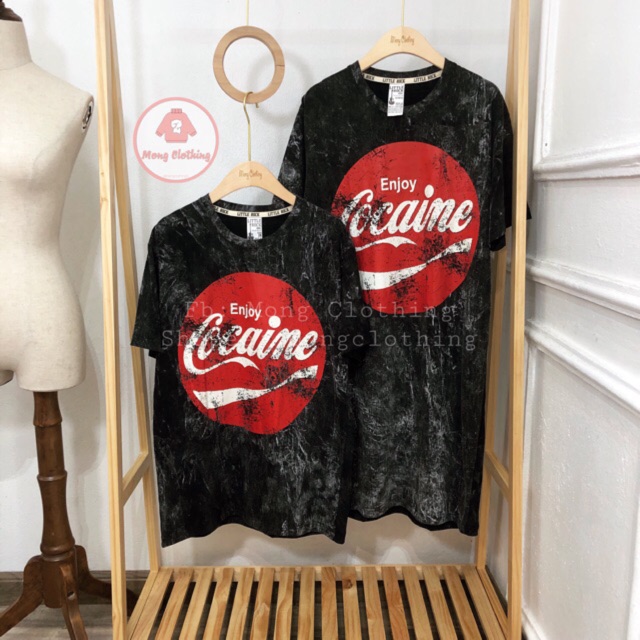 Áo thun cotton loang và Váy thun cotton loang.