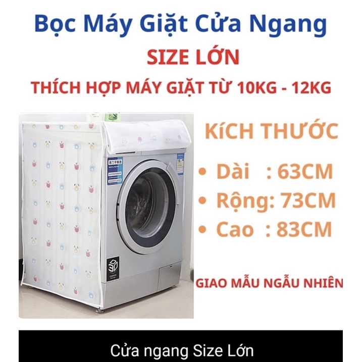 Bọc Máy Giặt Cao Cấp Chống Thấm, Chống Bám Bụi, Tháo Lắp Dễ Dàng