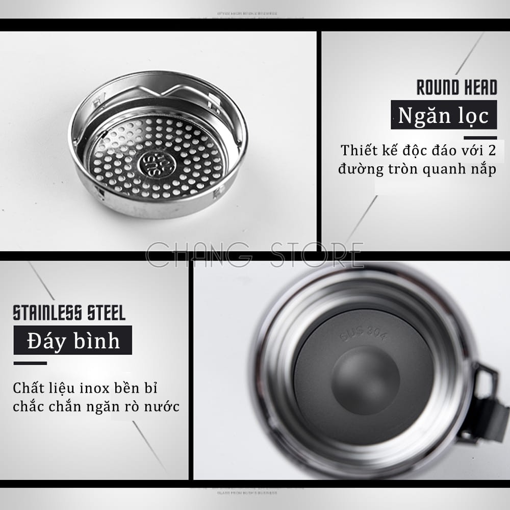 Bình giữ nhiệt nóng lạnh lõi thép inox 304 chống Gỉ A150 giữ nhiệt tốt chịu lực chống va đạp