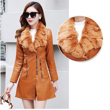 Áo khoác da cao cấp dáng dài cao cấp lót bông ấm