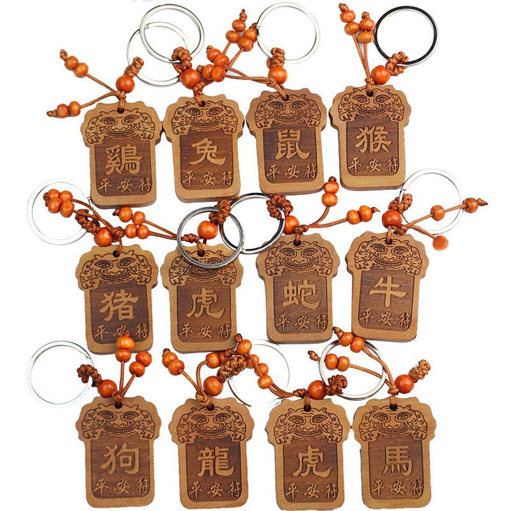 Móc Khóa Hình 12 Cung Hoàng Đạo / Rắn / Thỏ Làm Thủ Công DIY