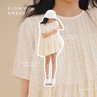 [Mã SKAMCLU9 giảm 10% đơn 100K] Naked By V - Váy Flowy Dress (Floral)