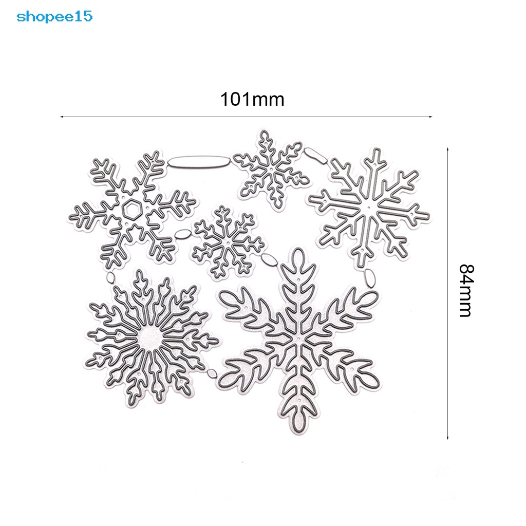 Khuôn cắt giấy hình bông tuyết thủ công có thể tái sử dụng trang trí thủ công