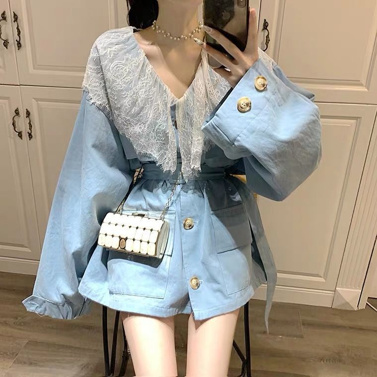 Áo khoác cao bồi giả mùa xuân 2020 phong cách mới cho nữ