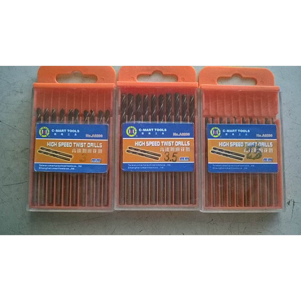 Mũi khoan inox Cmart A0200 A0200-3 3mm A0200-4 4mm A0200-5 5mm A0200-6 6mm A0200-7 7mm