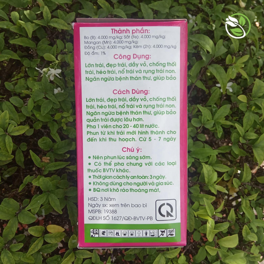 Sản Phẩm Viên Sủi Canxi+Bo - Viên 10g - Lớn Trái, Chống Thối Trái, Nứt Trái