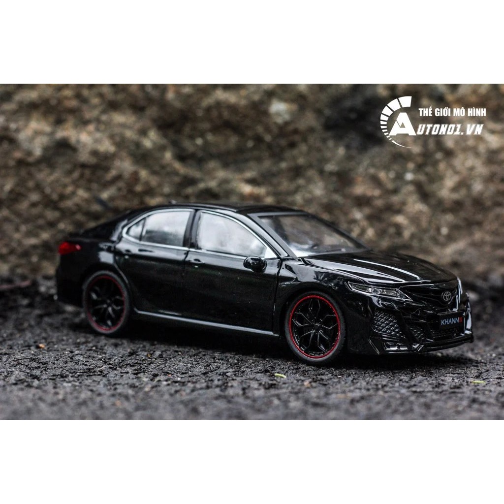 MÔ HÌNH XE TOYOTA CAMRY KHANN BLACK 1:24 HENGTENG MODEL 6780