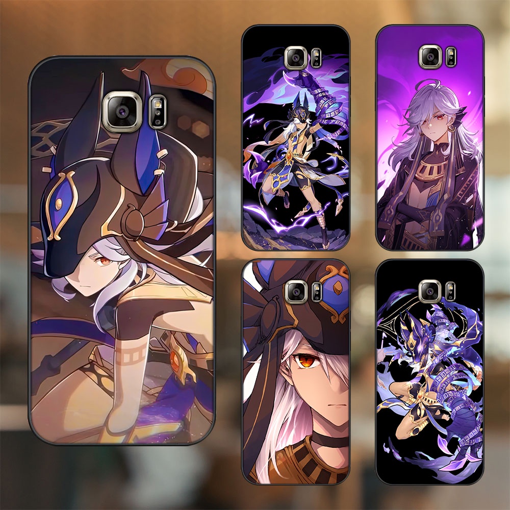 Ốp lưng Samsung Note 5 viền đen in hình Cyno Genshin Impact