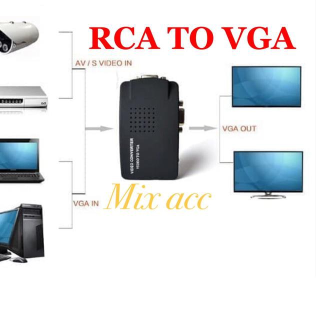 Dây Cáp Chuyển Đổi Đầu Cắm Rca Sang Vga / Av Sang Vga | BigBuy360 - bigbuy360.vn