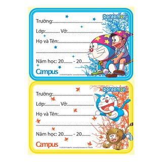 Nhãn Vở Campus Doraemon NT-DOR12 (12 Nhãn/Tập)