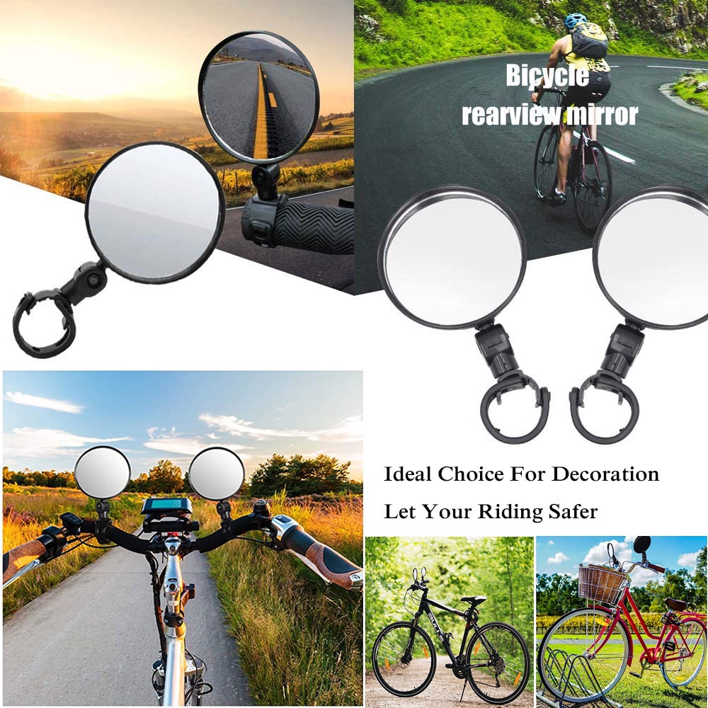 MUVAKO 1 Gương Chiếu Hậu Gắn Tay Lái Xe Đạp Có Thể Điều Chỉnh Tiện Dụng