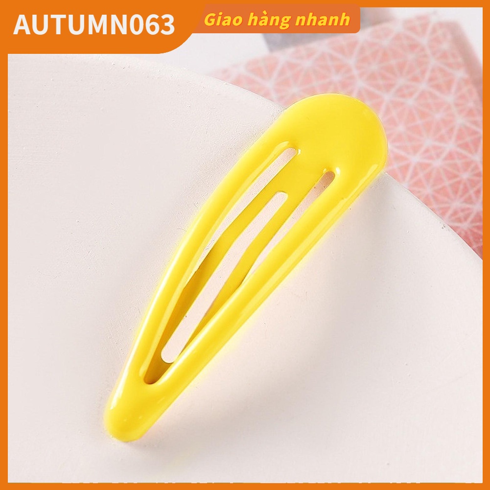 Kẹp Tóc Kim Loại Màu Sáng Dễ Thương Chống Trượt Mùa Thu063 Dành Cho Bạn Nữ