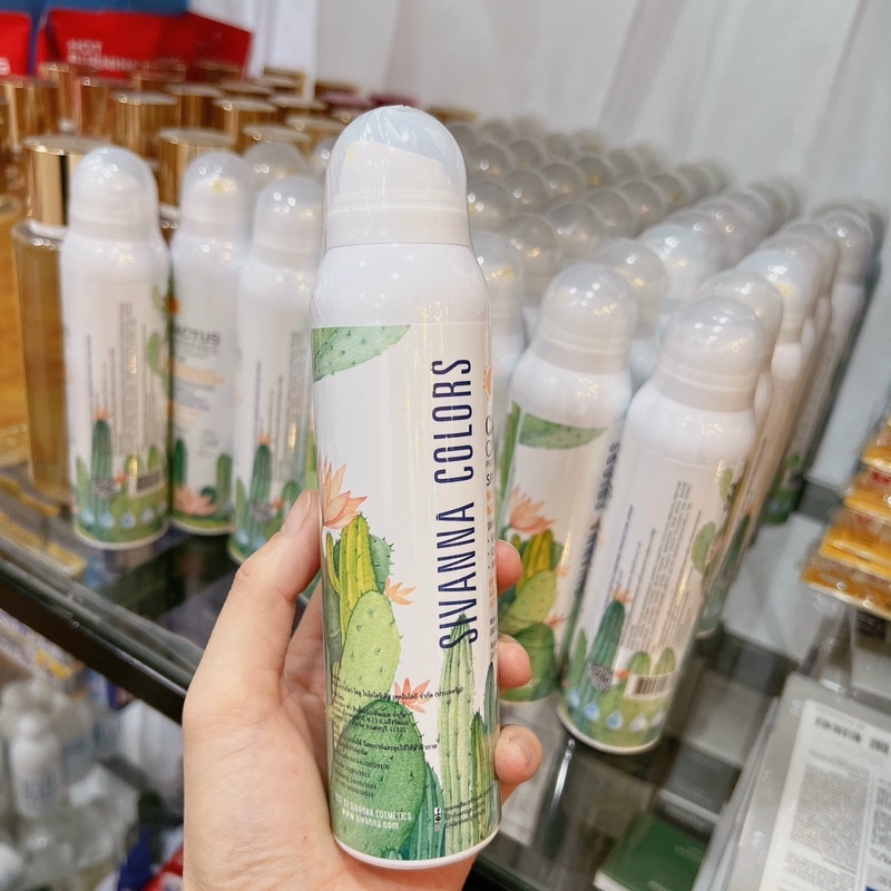 Xịt Chống Nắng Sivanna trang điểm toàn thân Sivanna Colors Cactus Carefree Protection Spray 150ml