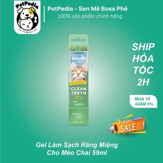 Tropiclean - gel làm sạch răng miệng cho mèo chai 59ml