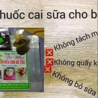 Bột bôi cai sữa mẹo cho bé yêu