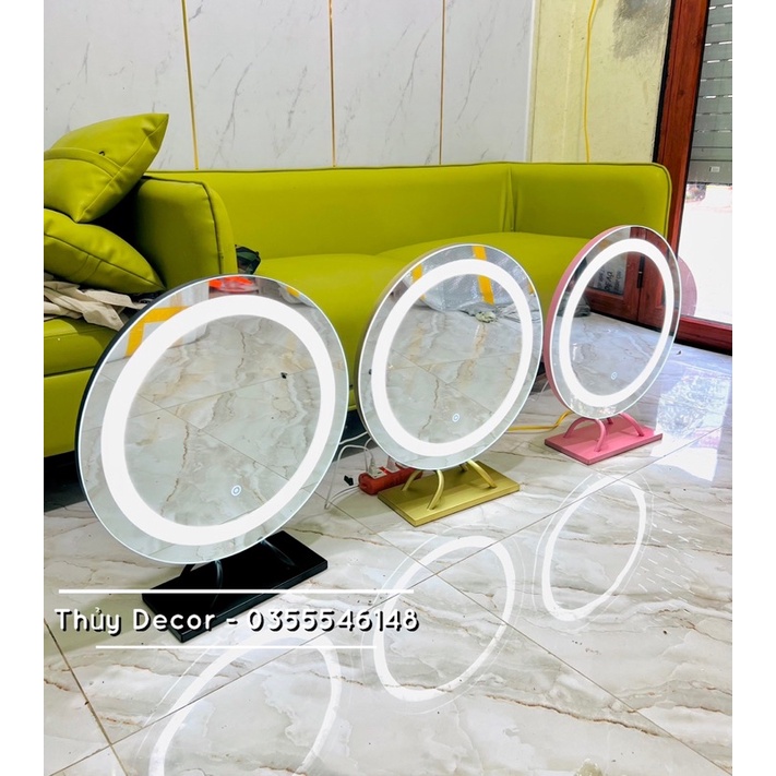 Gương led để bàn phấn  gương để bàn lắp ráp hoàn chỉnh