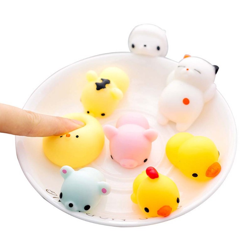 Set 50 Đồ Chơi Squishy Hình Thú Dễ Thương Giúp Giảm Căng Thẳng