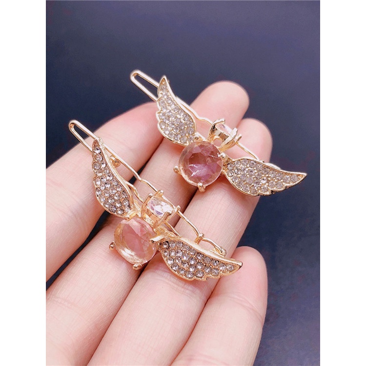 Kẹp Tóc Hình Đôi Cánh Thiên Thần Đính Đá Pha Lê JP5