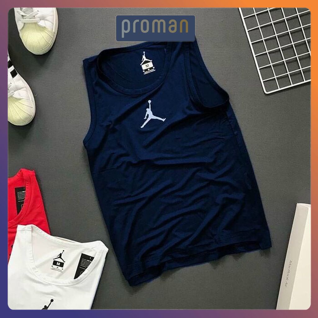 Áo ba lỗ thun lạnh, áo tanktop tập gym hình bóng chày - PROMAN