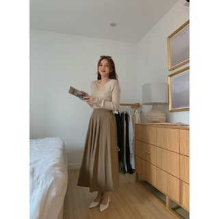 Áo len dài tay mỏng cổ V A-2226