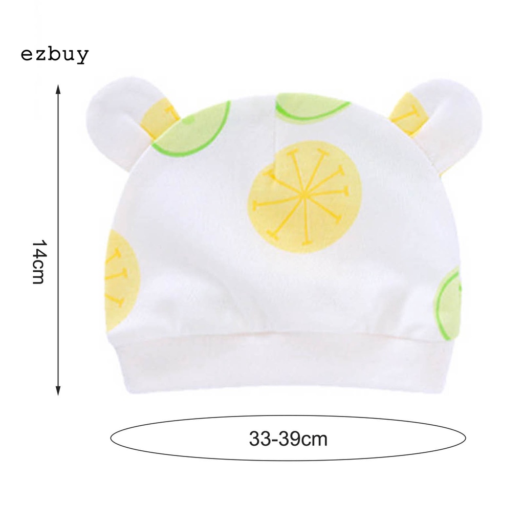 Mũ beanie trùm đầu kiêm găng tay/chân thấm hút mồ hôi thời trang cho bé sơ sinh