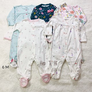 Body dài có vớ và không vớ xuất dư cho bé gái 0-9m