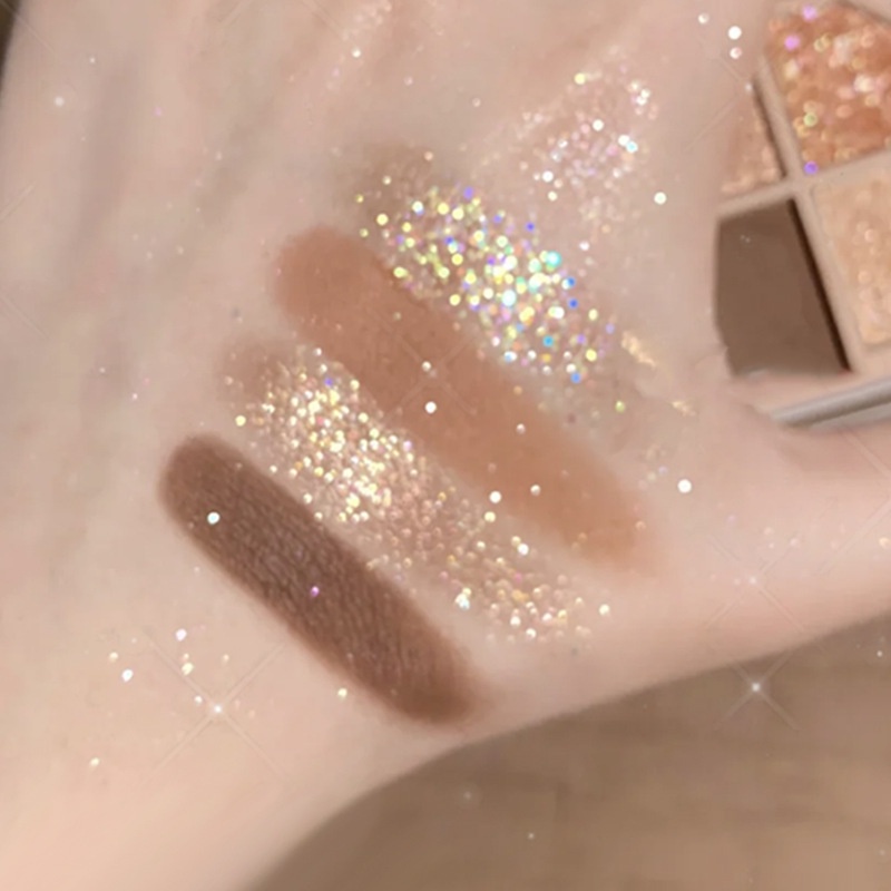 Bảng Phấn Mắt Lameila Chín Màu Sắc Hiệu Ứng Lì/ Ánh Nhũ Chống Nước Tiện Dụng