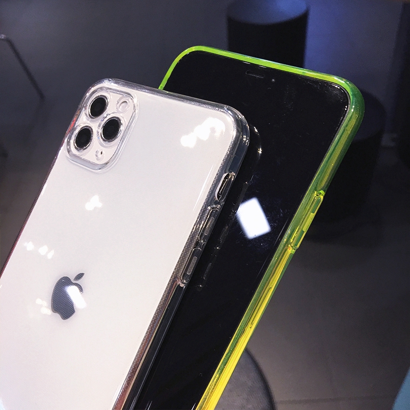 iPhone case iPhone 11 Pro Max x xr xsmax 7/8 plus Transparent tpu Fluorescent all-inclusive camera iPhone cover | BigBuy360 - bigbuy360.vn