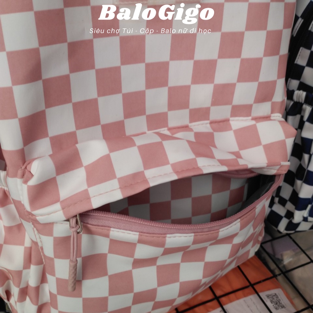 Balo caro unisex vải chống thấm nước độ bền cao ( không kèm móc khóa) G228 - BaloGigo