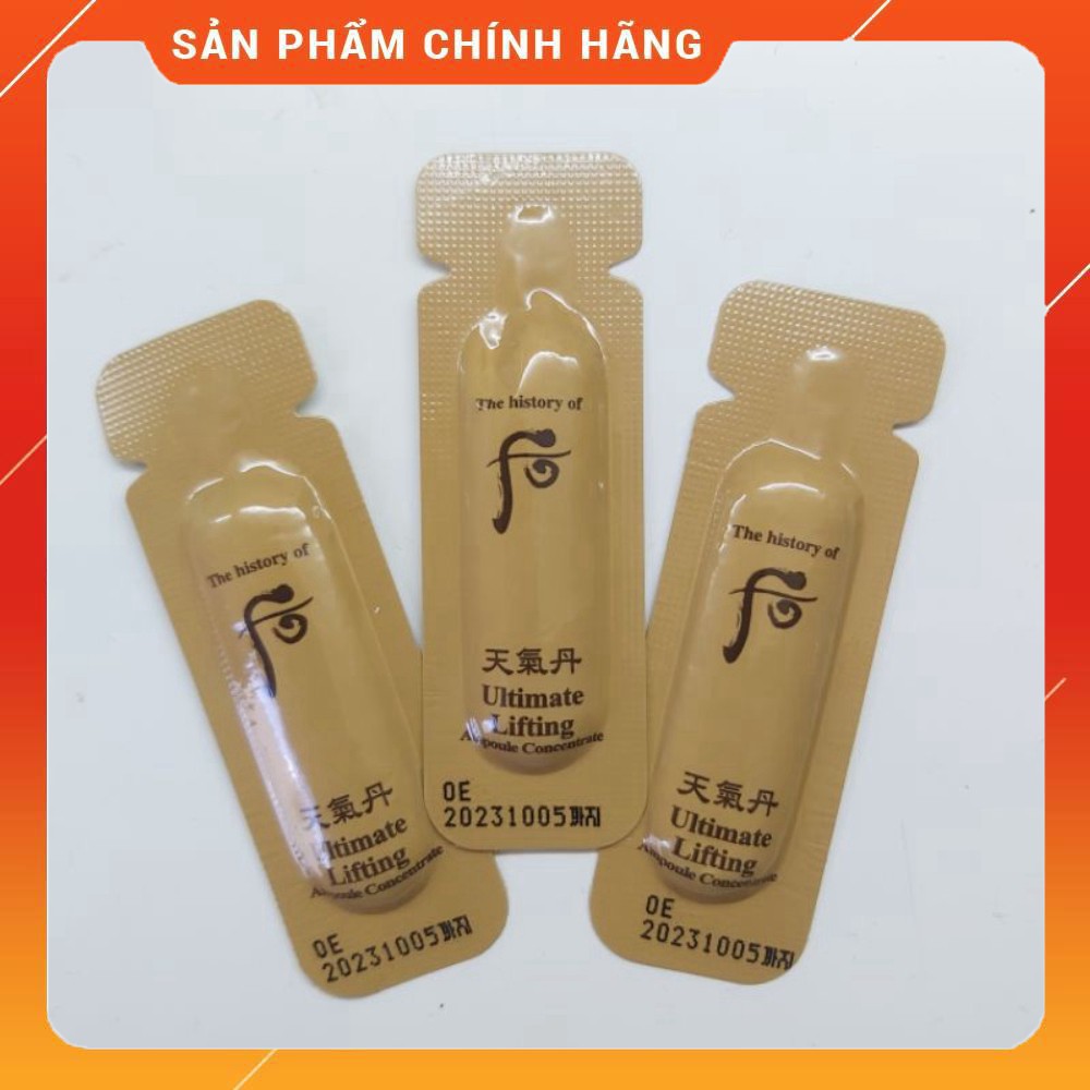 [Mới-Hot] Tinh dầu nâng cơ chống chảy sệ, giảm nếp nhăn Whoo Cheongidan Ultimate Lifting 1ml.