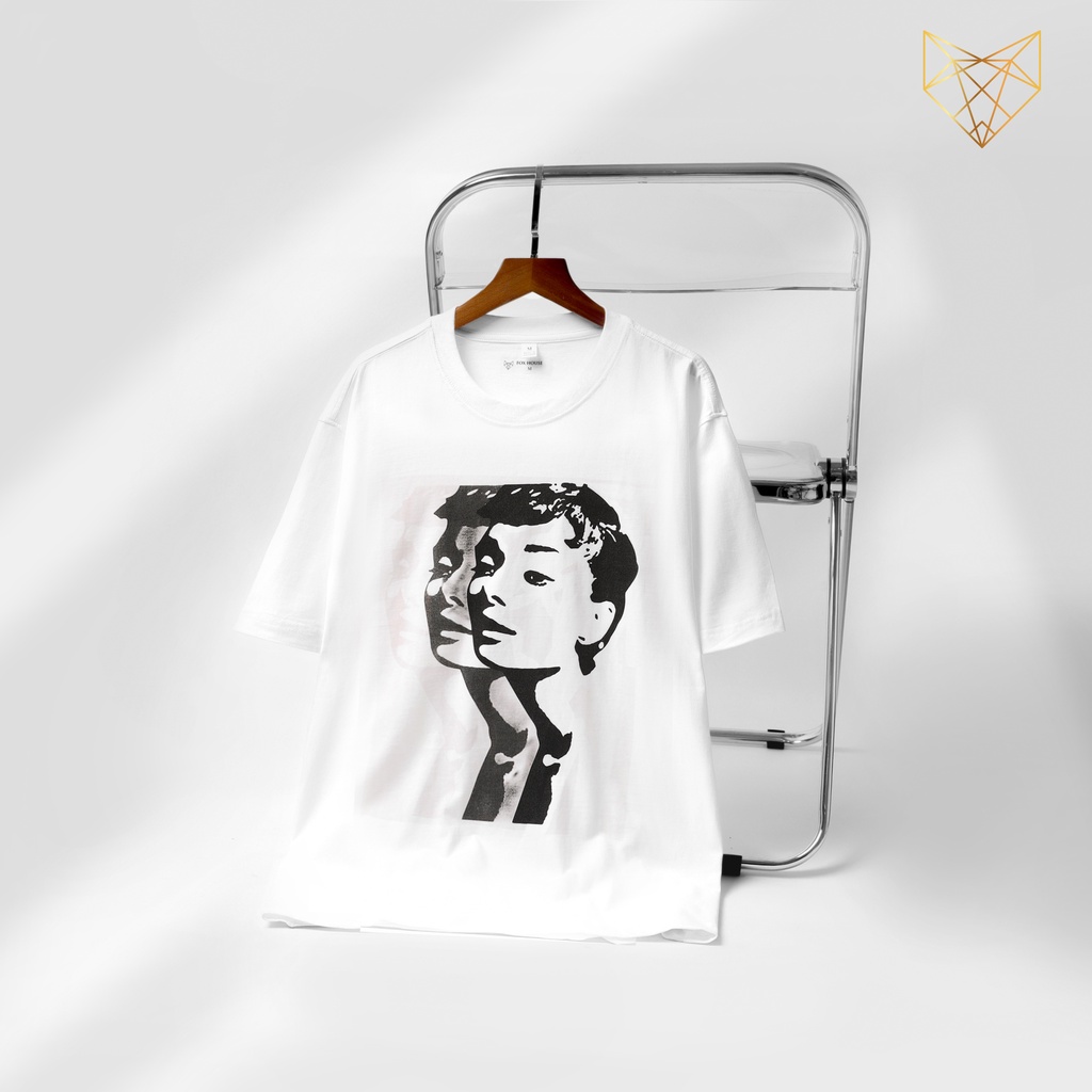 Áo thun t-shirt nam nữ unisex ngắn tay cổ tròn in hình cô gái cotton mềm mại co giãn FH-T0004
