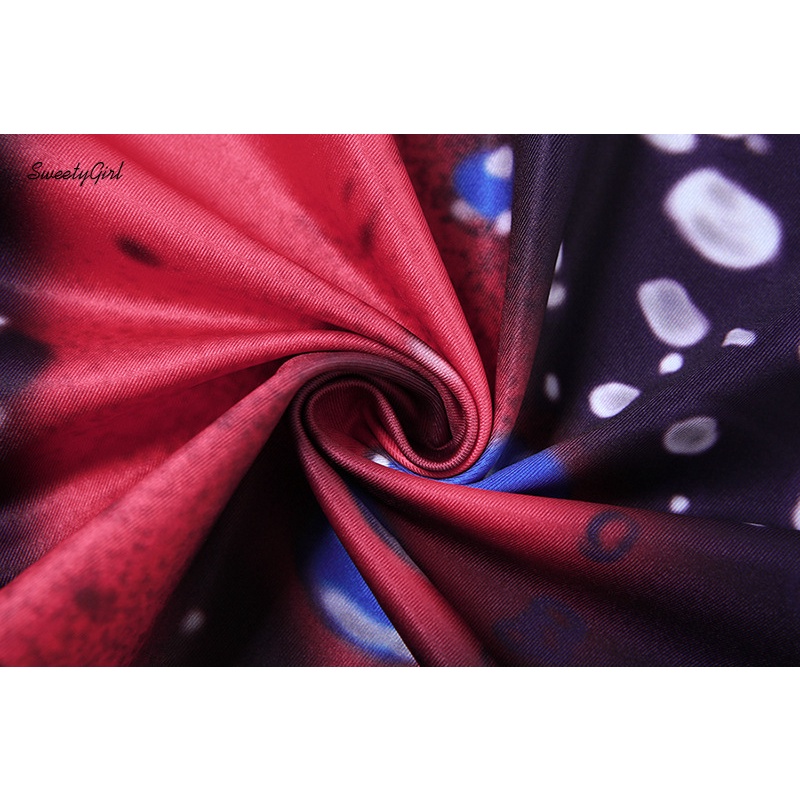 Đầm Mini Không Tay Cổ Tròn Ôm Eo In Họa Tiết Giọt Nước Thời Trang 2022 Cho Nữ