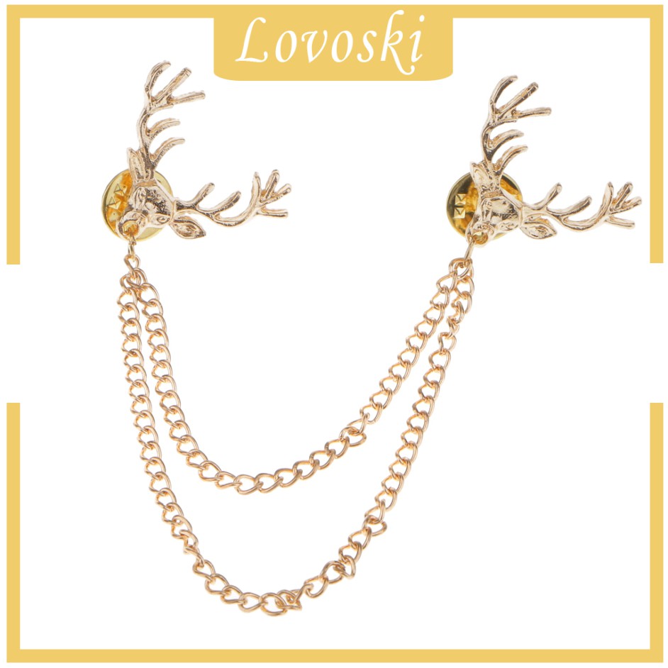 Ghim Cài Áo Hình Đầu Hươu Giáng Sinh Thời Trang